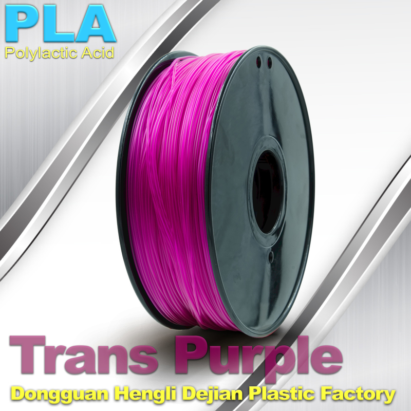 High Strength Trans Purple Pla 3d Printer Filament Cubify And Up