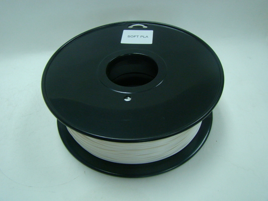 Soft Filament.,Soft PLA 3D Printer Filament, 1.75 / 3.0mm, White Colors