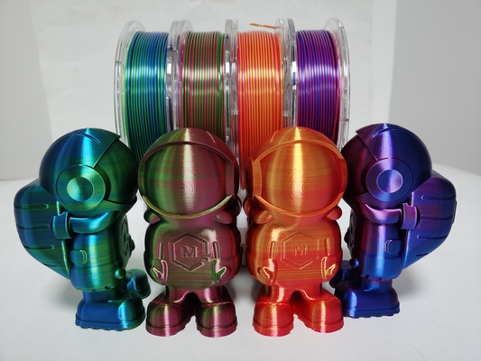 Silk two Color Filament ,pla  1.75mm 3d Printer Filament,3d filament