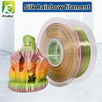 Silk rainbow 1.75 mm Pla 3d Printer Filament macarons multicolour