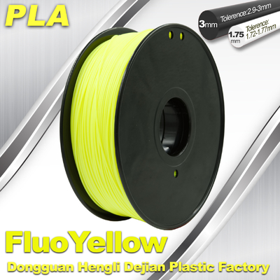 Desktop 3D Printing Material Fluorescence Yellow Colour PLA Filament