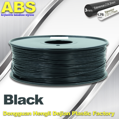 Black 1.75mm /3.0mm 3D Printer Filament 3D Printer Consumables ABS Filament