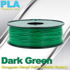 OEM Biodegradable PLA  1.75 / 3.0 mm 3D Printer Filaments ( Dark Green )