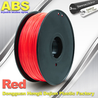 1.75mm /  3.0mm ABS 3d Printer Filament Red With Good Elasticity