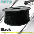 1.75mm / 3.0 mm Temperature Resistance  PETG Black Filament  1.0KG / Roll