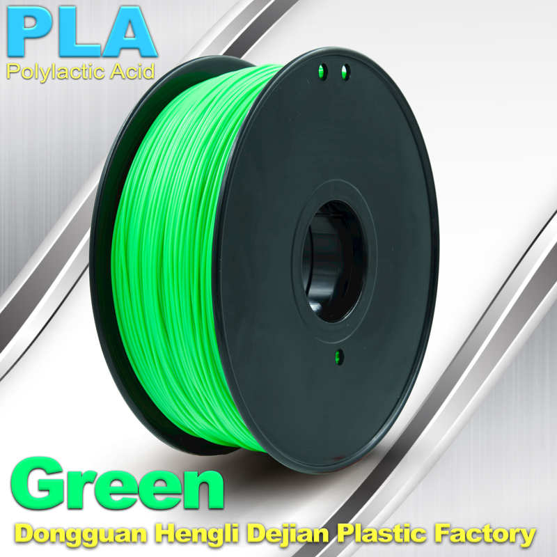 Customorized Green 3mm PLA 3d Printer Filament  100% biodegradable