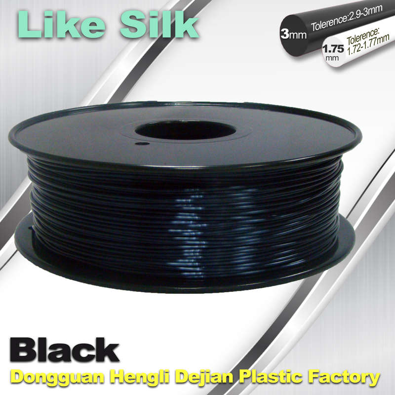 1.75mm / 3.0mm  Polymer Composites 3D Printer Filament , Imitation Silk Filament,High Gloss