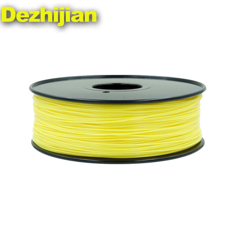 3D Printer Filament Pla 1.75 Mm / 3.0mm Yellow Color 1 Kg Weight