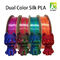 Silk Dual Color Trip Color Filament for FDM 3D Printer pla filament