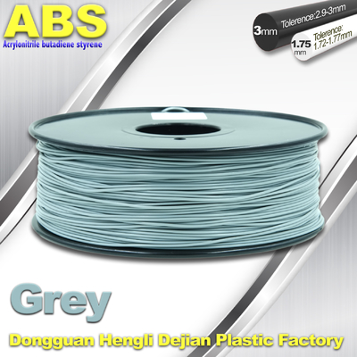 Grey  ABS 3D Printer Filament 3mm / 1.75mm 1.0 Kg / Roll Filament