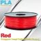 Custom Solid  Red PLA Filamente 1.75mm / 3mm 3D Extruding Material