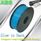 OEM Glow In The Dark 3d Printer Filament Consumables Material  1.75mm ABS Filament