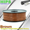 High Strength HIPS 3D Printer Filament , Cubify Filament Brown Colors