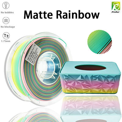 PINRUI 3D Printer Filament PLA Matte Rainbow 1.75mm 1kg Multiple Colors Fit Most FDM Printer