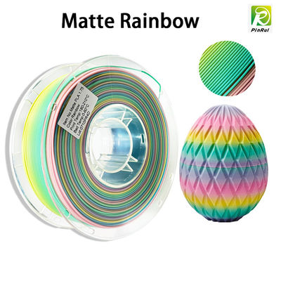 PINRUI 3D Printer Filament PLA Matte Rainbow 1.75mm 1kg Multiple Colors Fit Most FDM Printer