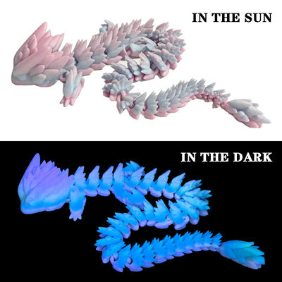 PINRUI Glow Rainbow PLA 1kg 1.75mm  Change Color In The Dark For 3d Printer