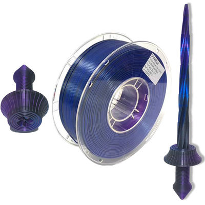 Trip color filament, dual color filament, silk filament, pla filament, 3d filament