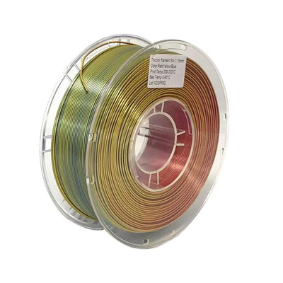 Trip color filament, dual color filament, silk filament, pla filament, 3d filament