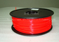 1.75mm /  3.0mm ABS 3d Printer Filament Red With Good Elasticity