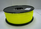 Dark Yellow ABS  Filament ,  Filament 3D Printing Plastic Material 1.75 / 3mm