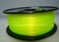 Desktop 3D Printing Material Fluorescence Yellow Colour PLA Filament