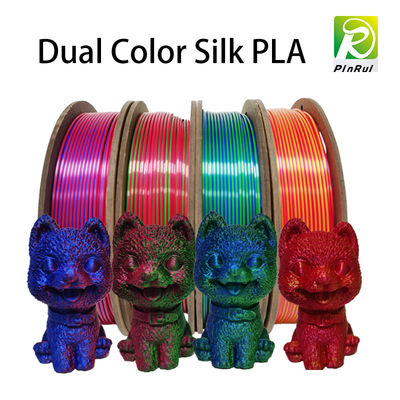 250gSilk Dual Color Trip Color Filament for FDM 3D Printer pla filament
