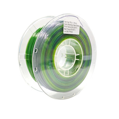 PINRUI Flexible 3D Printer Green Filament 8 Colors 1.75mm 3mm 1.0kgs HP Type Very Flexible ShoreA95